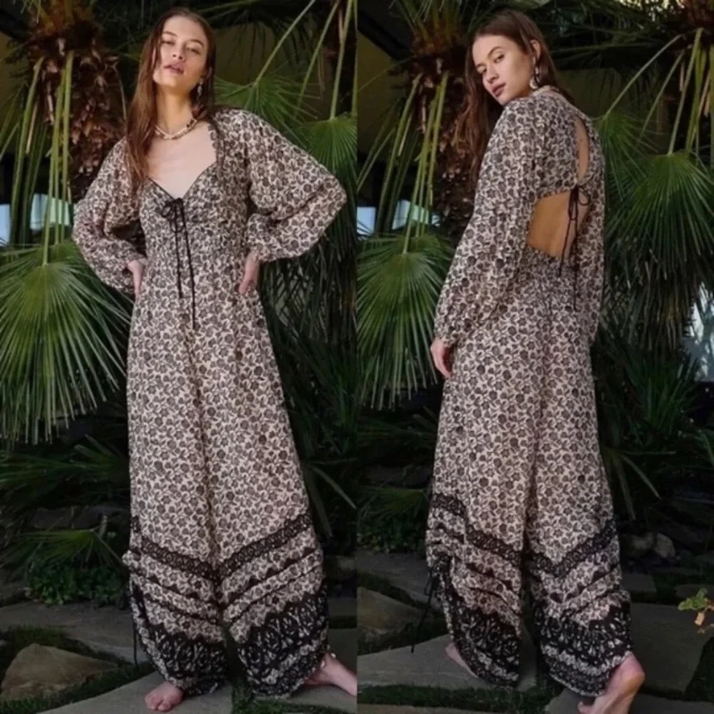 New Free People Forever Timeless Soulmate Boho Jumpsuit Size XS - Picture 3 of 16